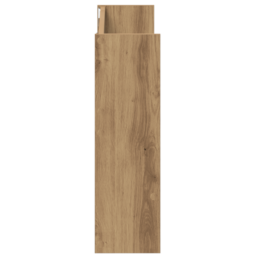 Wand Schoenenkasten met plank Anders met opslag 2 pcs artisanaal eikenkleurig