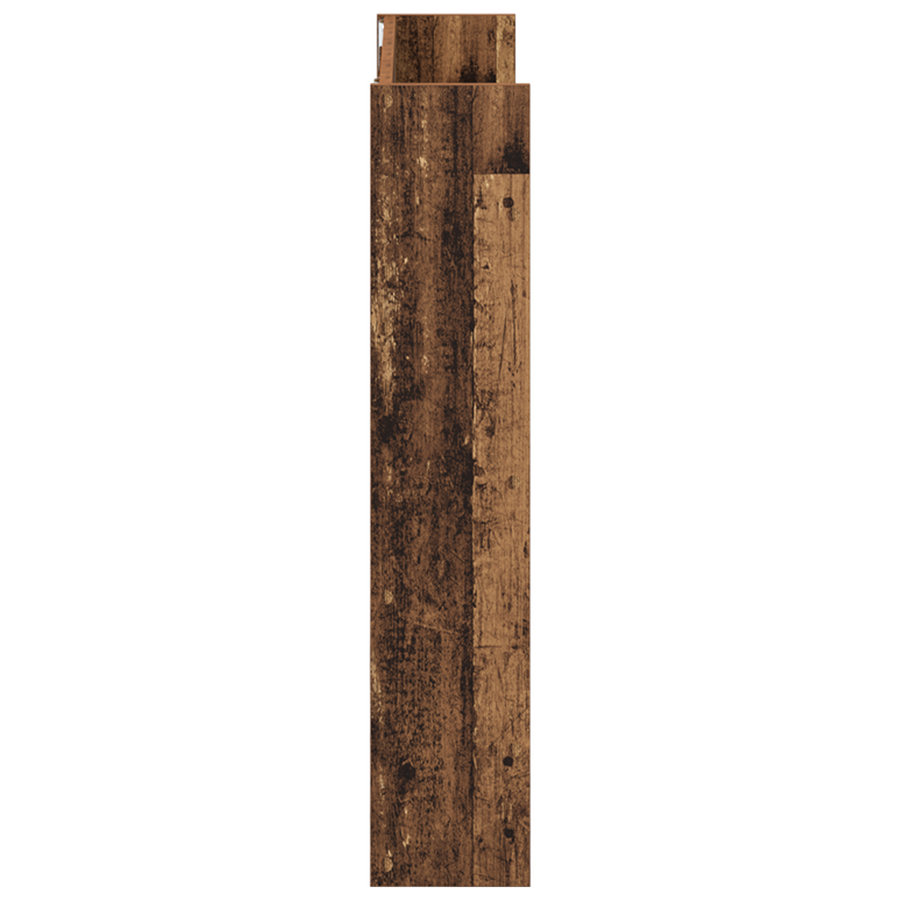 Wand Schoenenkasten 2 pcs Oud hout 60 x 18 x 60 cm Bewerkt hout