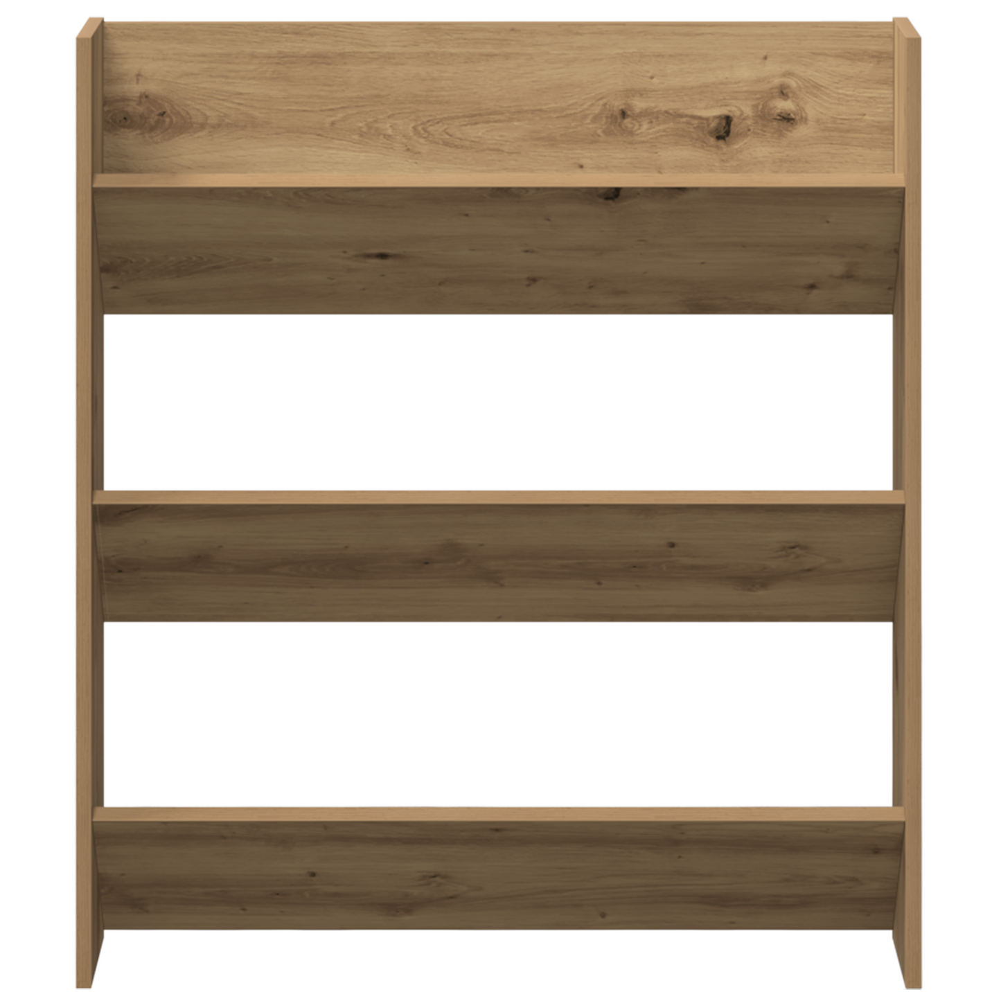 Wand Schoenenkasten met plank Anders met opslag 2 pcs artisanaal eikenkleurig