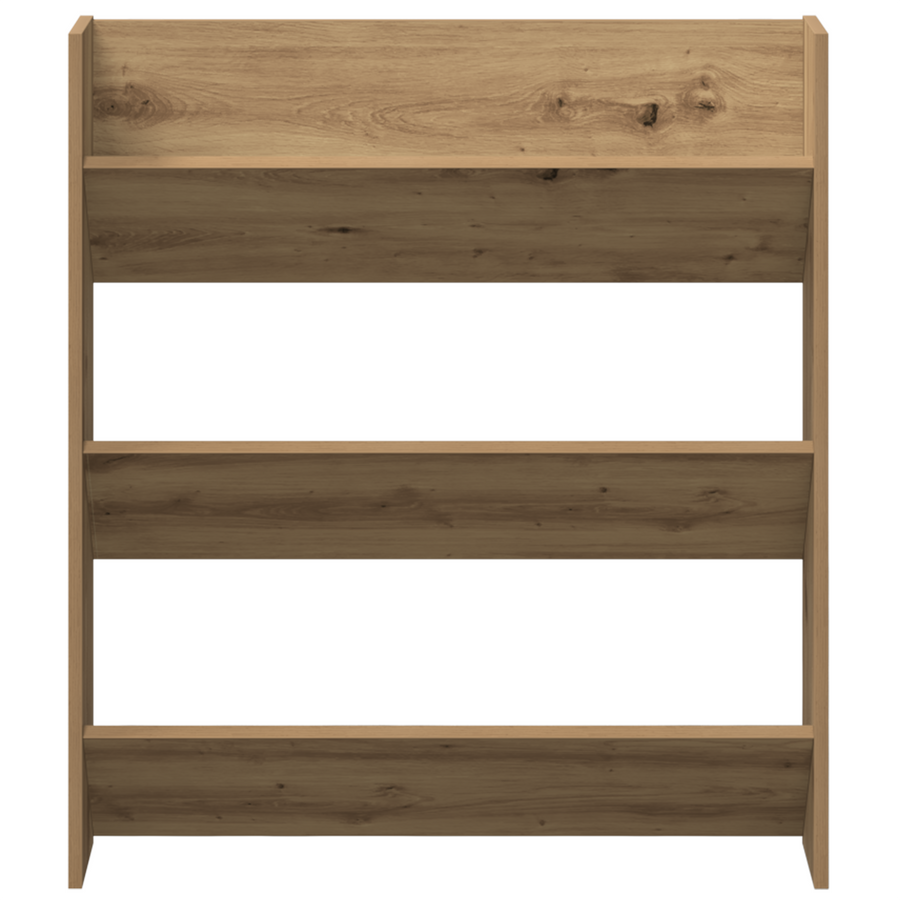 Wand Schoenenkasten met plank Anders met opslag 2 pcs artisanaal eikenkleurig