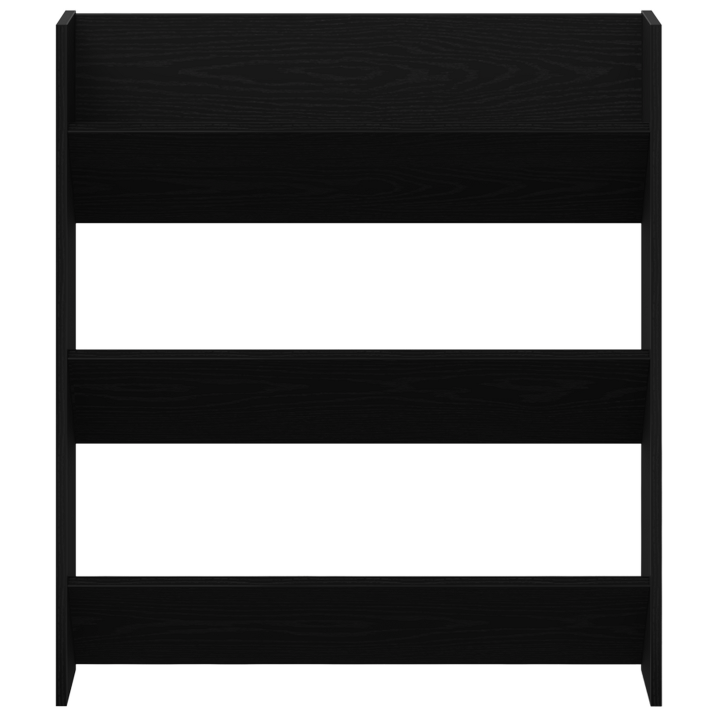 Wand Schoenenkasten met plank Anders 2 pcs Zwart eiken 60 x 18 x 60 cm