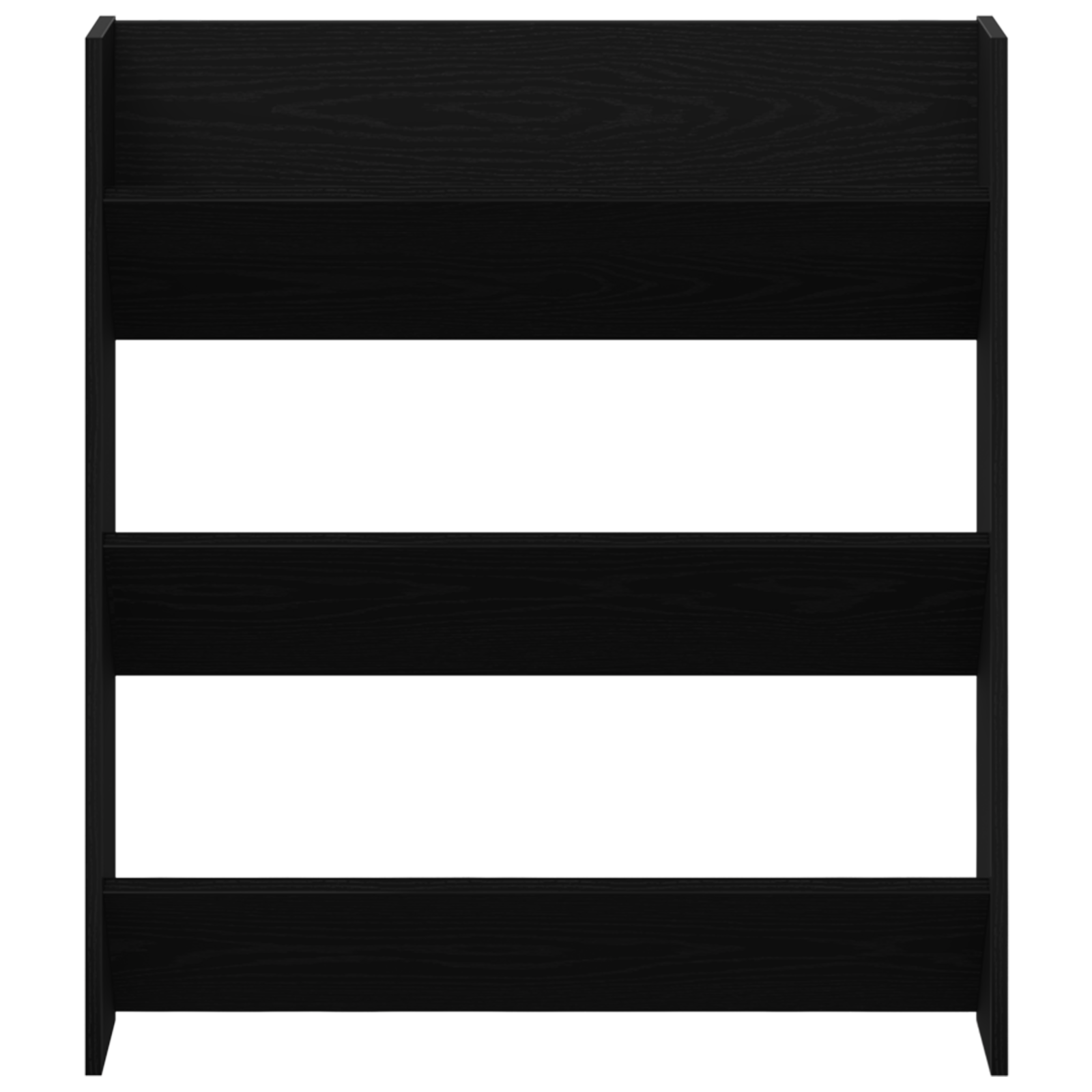 Wand Schoenenkasten met plank Anders 2 pcs Zwart eiken 60 x 18 x 60 cm