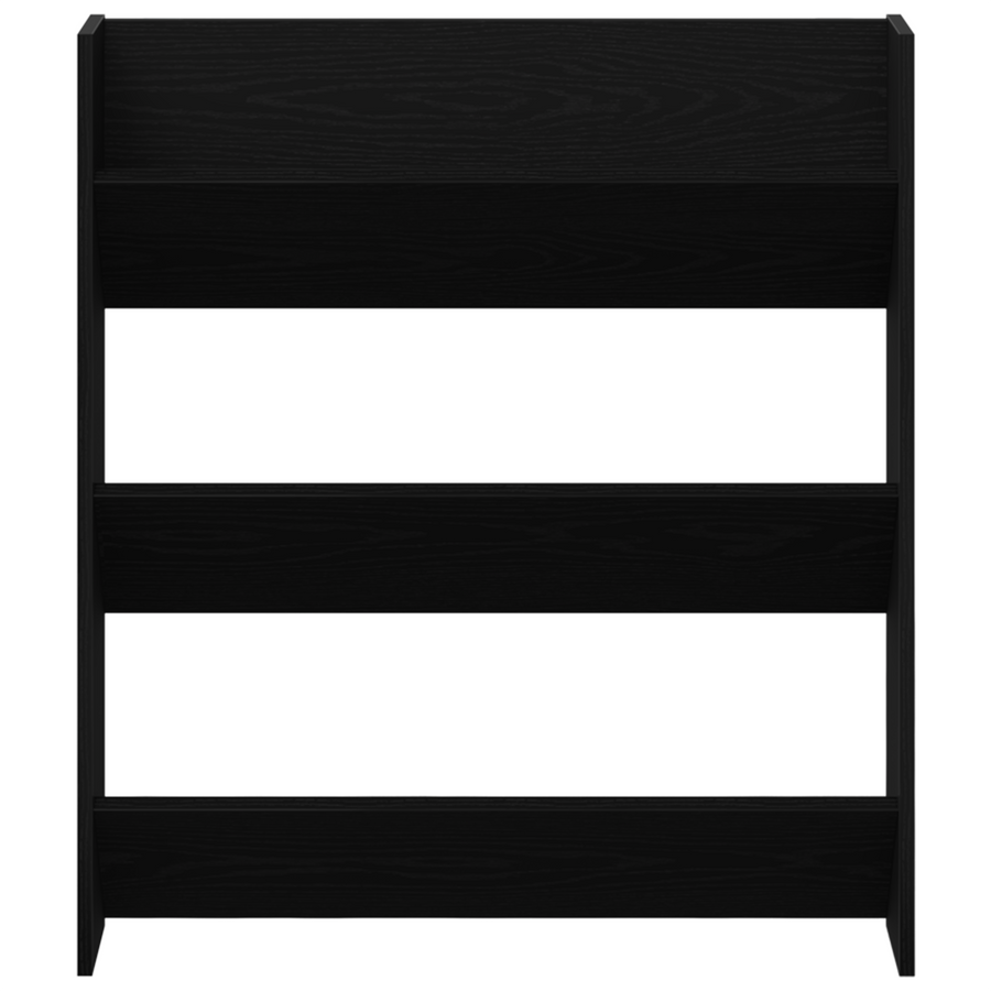 Wand Schoenenkasten met plank Anders 2 pcs Zwart eiken 60 x 18 x 60 cm
