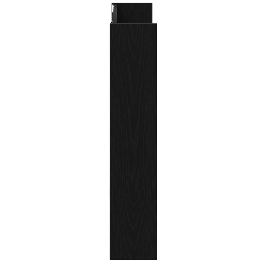Wand Schoenenkasten met plank Anders 2 pcs Zwart eiken 60 x 18 x 60 cm