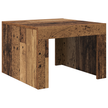 Salontafel Oud hout 50 x 50 x 35 cm Bewerkt hout