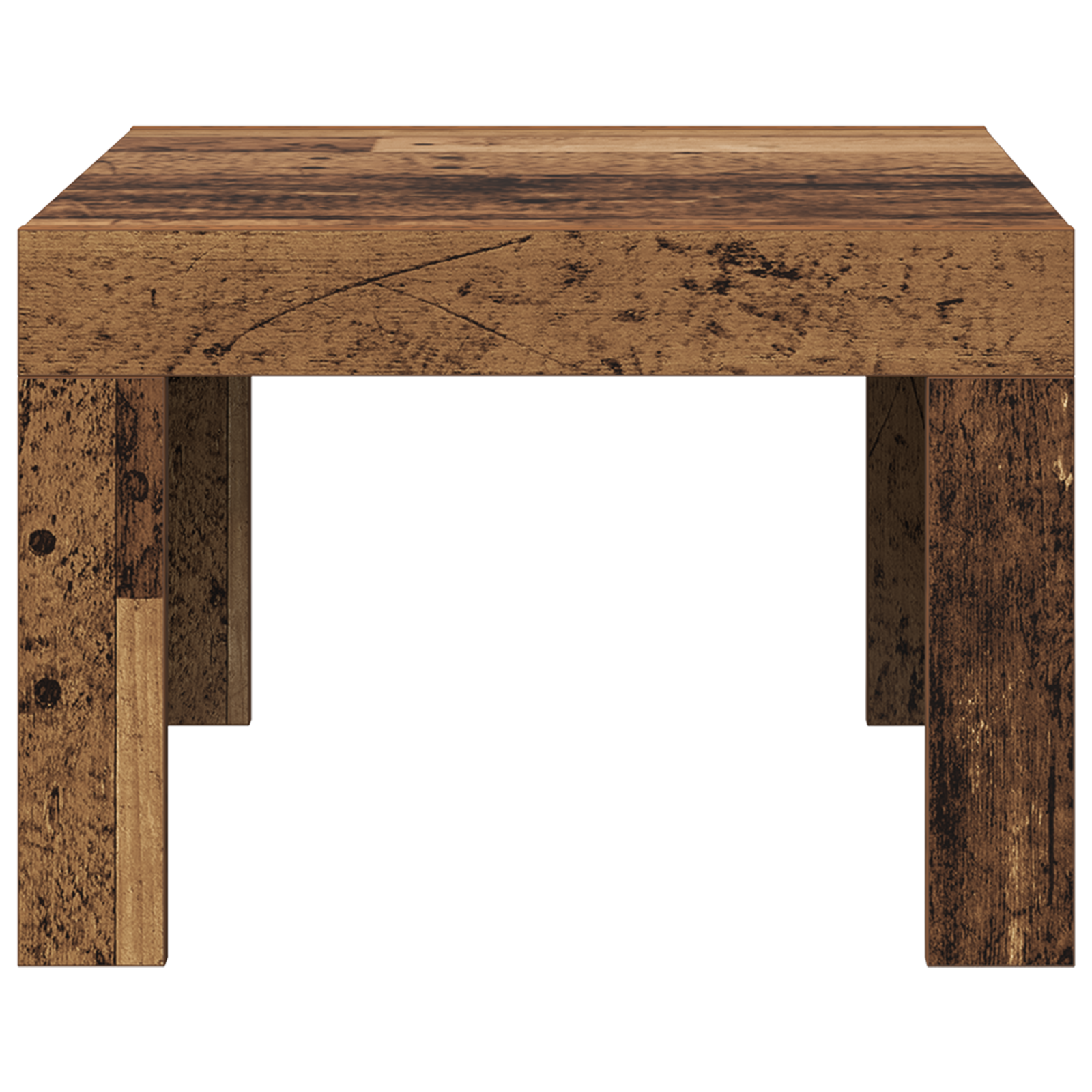 Salontafel Oud hout 50 x 50 x 35 cm Bewerkt hout