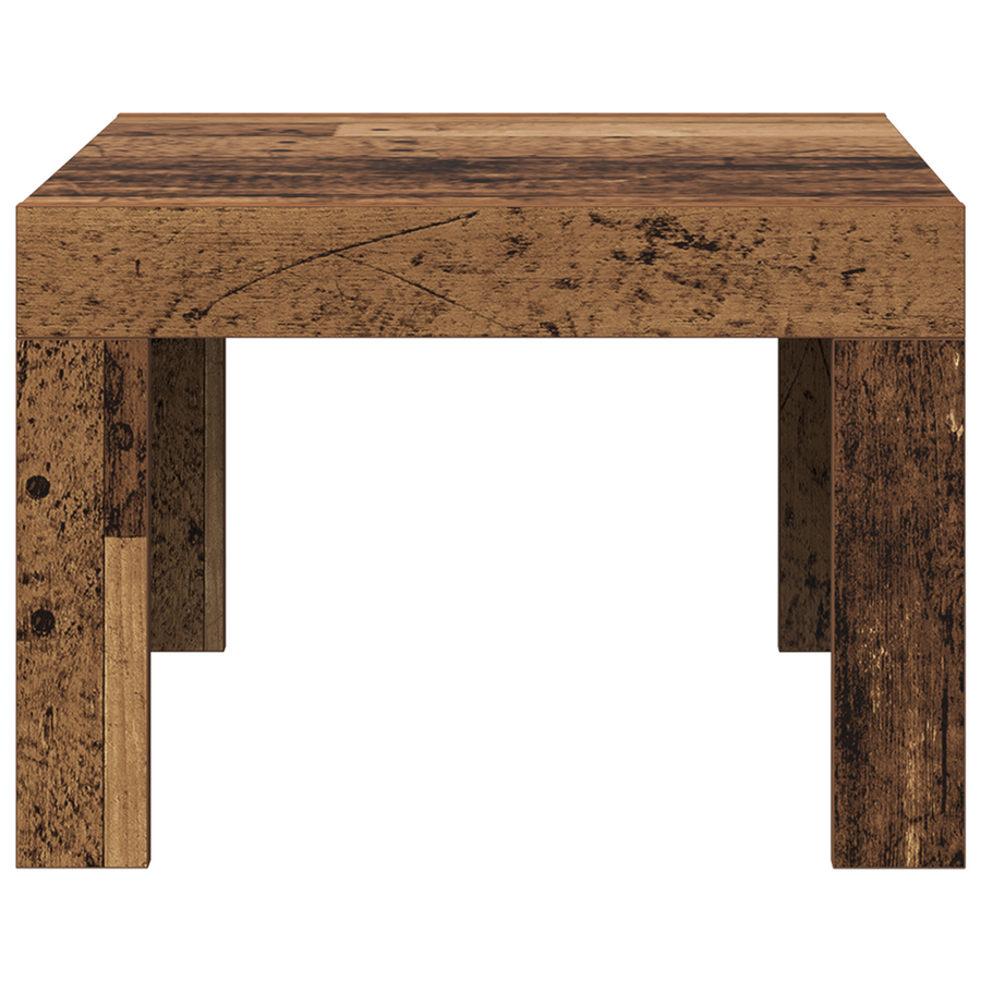 Salontafel Oud hout 50 x 50 x 35 cm Bewerkt hout