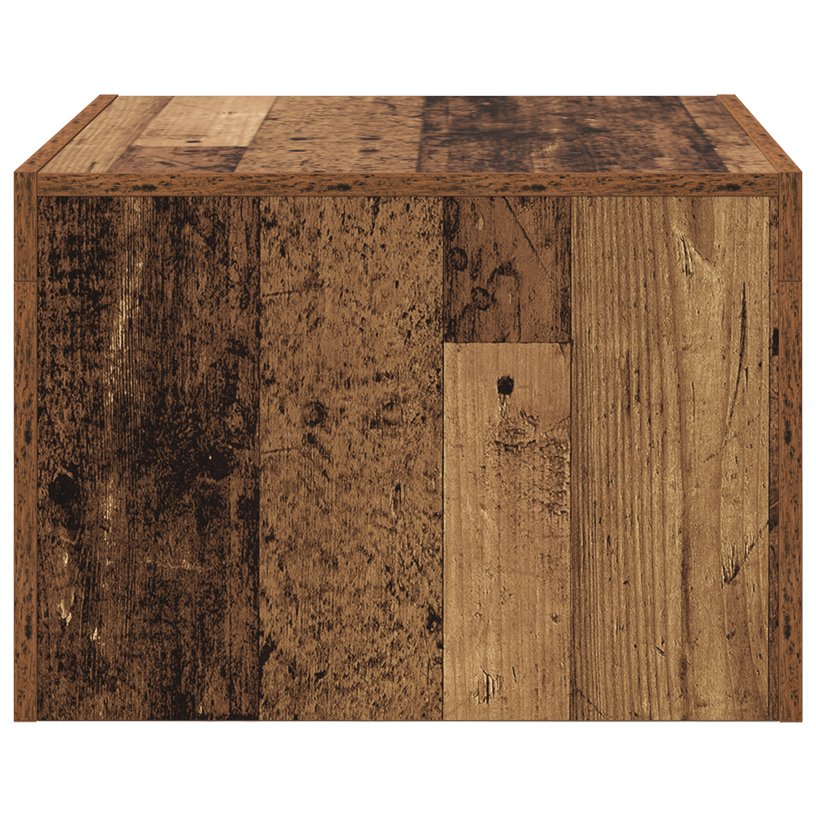 Salontafel Oud hout 50 x 50 x 35 cm Bewerkt hout