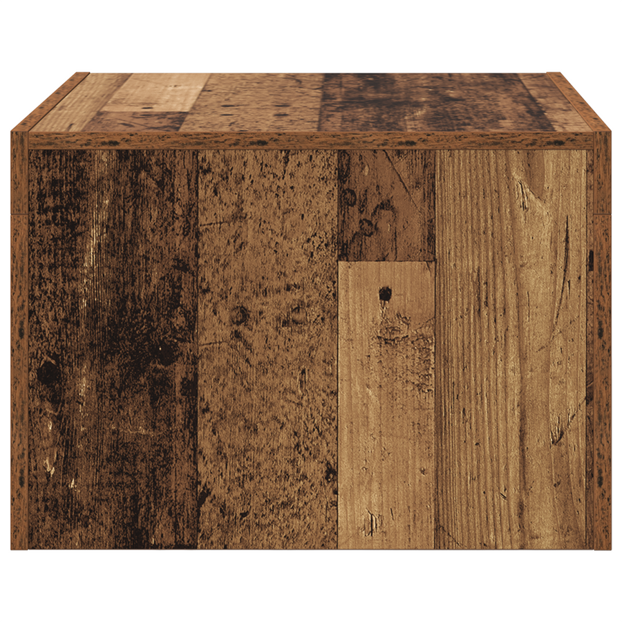 Salontafel Oud hout 50 x 50 x 35 cm Bewerkt hout