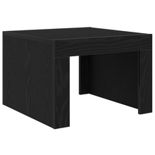Salontafel Zwart eiken 50 x 50 x 35 cm Bewerkt hout