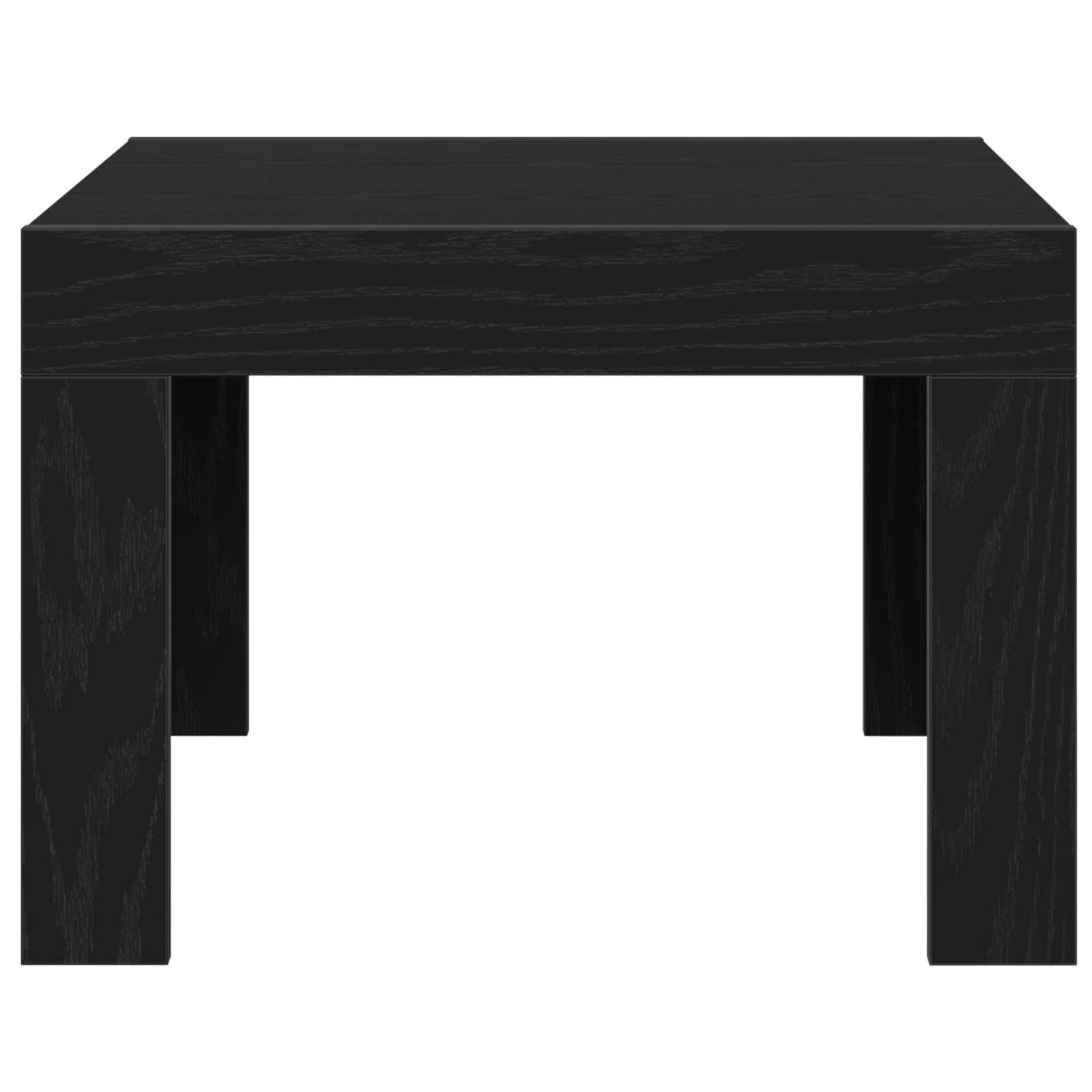 Salontafel Zwart eiken 50 x 50 x 35 cm Bewerkt hout