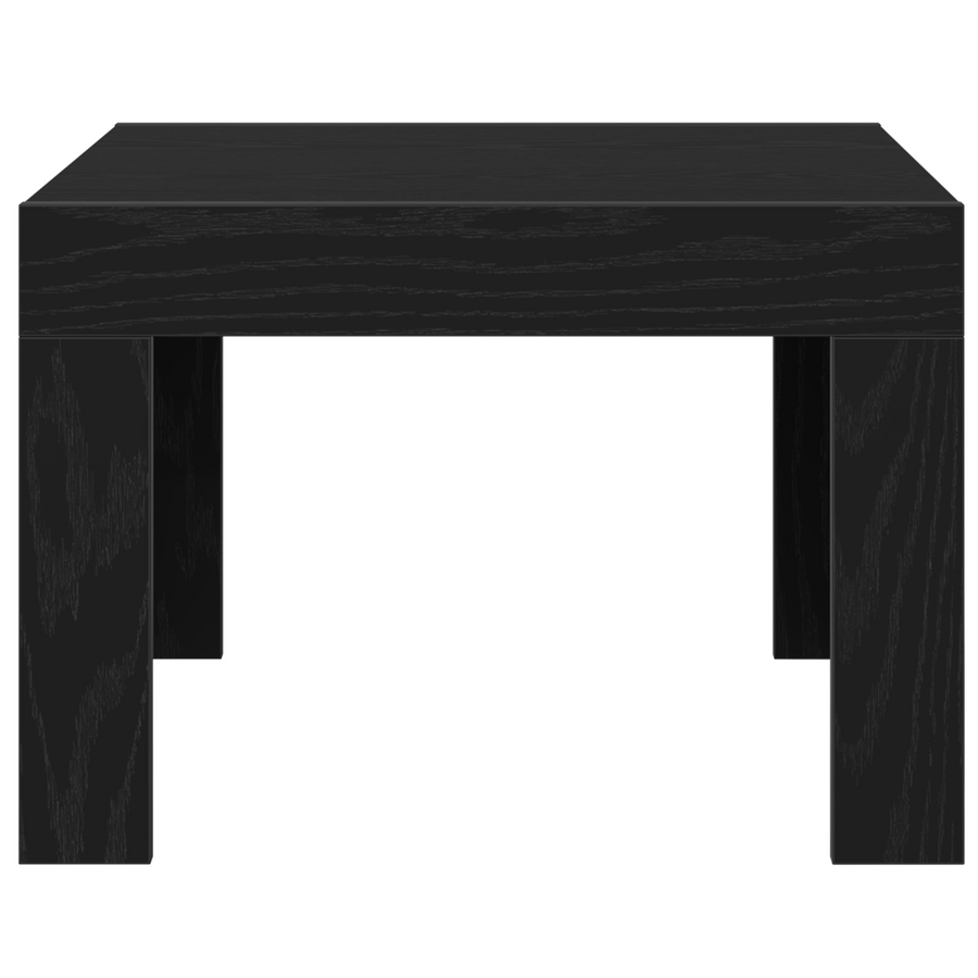 Salontafel Zwart eiken 50 x 50 x 35 cm Bewerkt hout