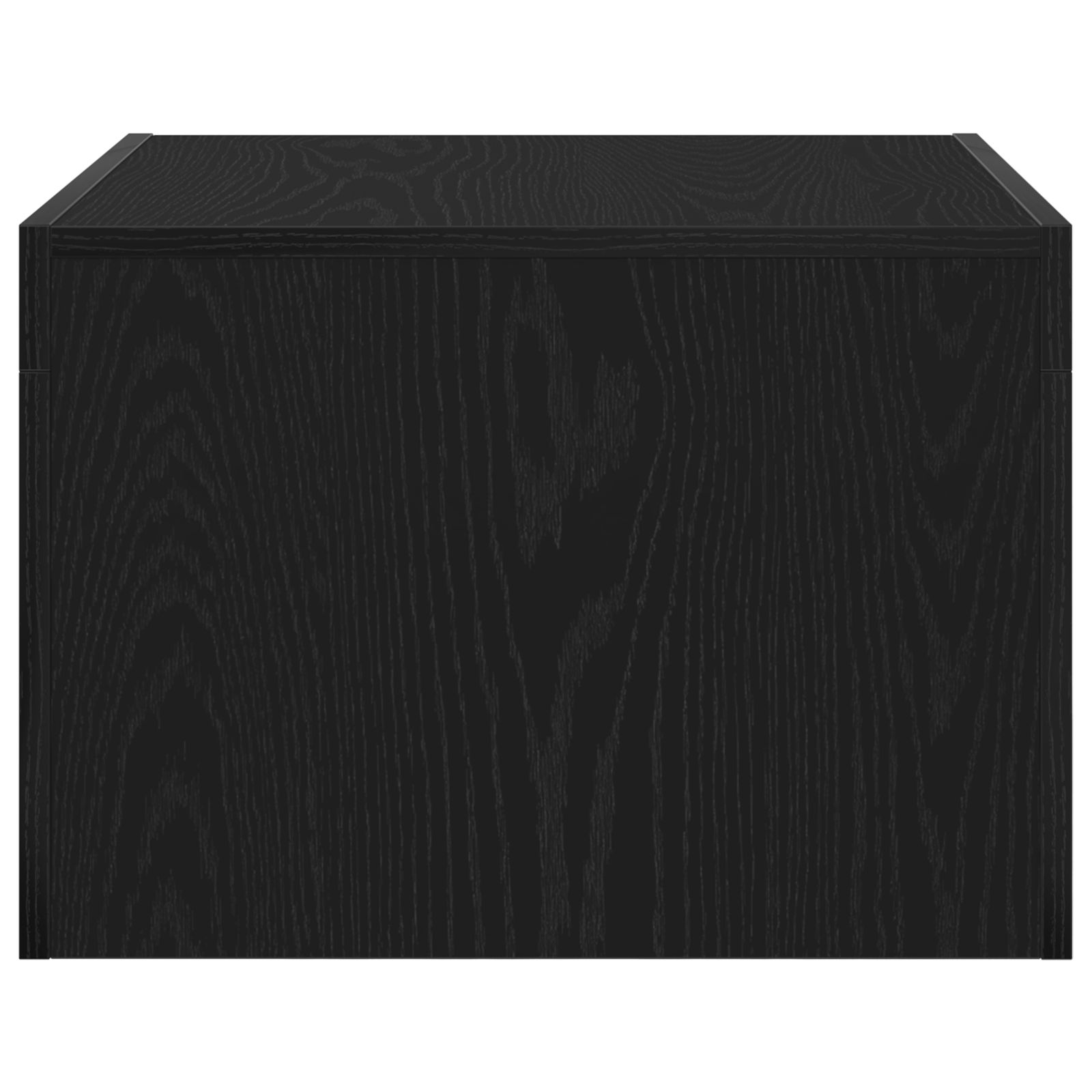 Salontafel Zwart eiken 50 x 50 x 35 cm Bewerkt hout