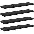 Wandplank 40x10x1,5 cm zwart eiken MDF