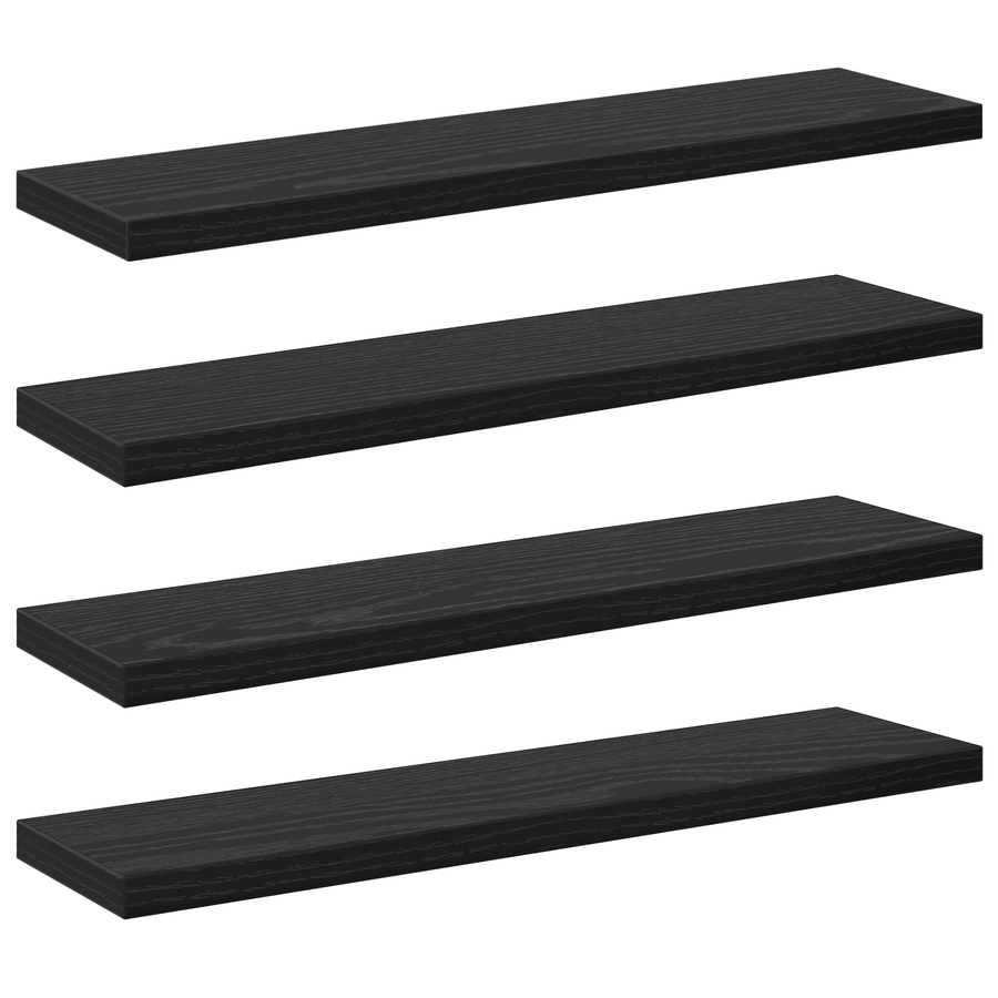 Wandplanken Zwart Eiken MDF 40 x 10 x 1.5 cm Wandplanken