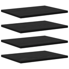 Wandplank 40x30x1.5 cm bewerkt hout zwart
