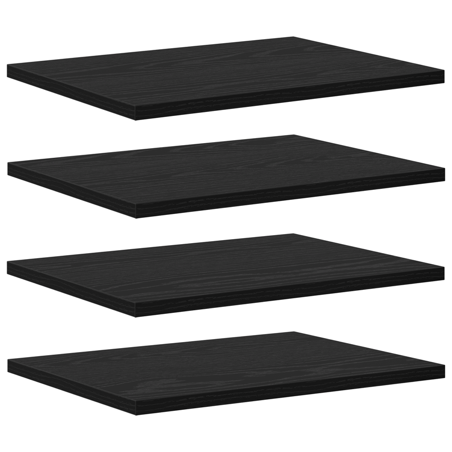 Wandplanken Zwart Eiken Bewerkt Hout 40 x 30 x 1.5 cm Wandplanken