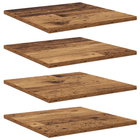 Wandplank 40x40x1.5 cm bewerkt hout bruin