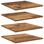 Wandplank 40x40x1.5 cm bewerkt hout bruin