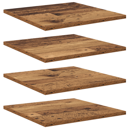 Wandplanken Oud hout Hout 40 x 40 x 1.5 cm Rustieke Plank