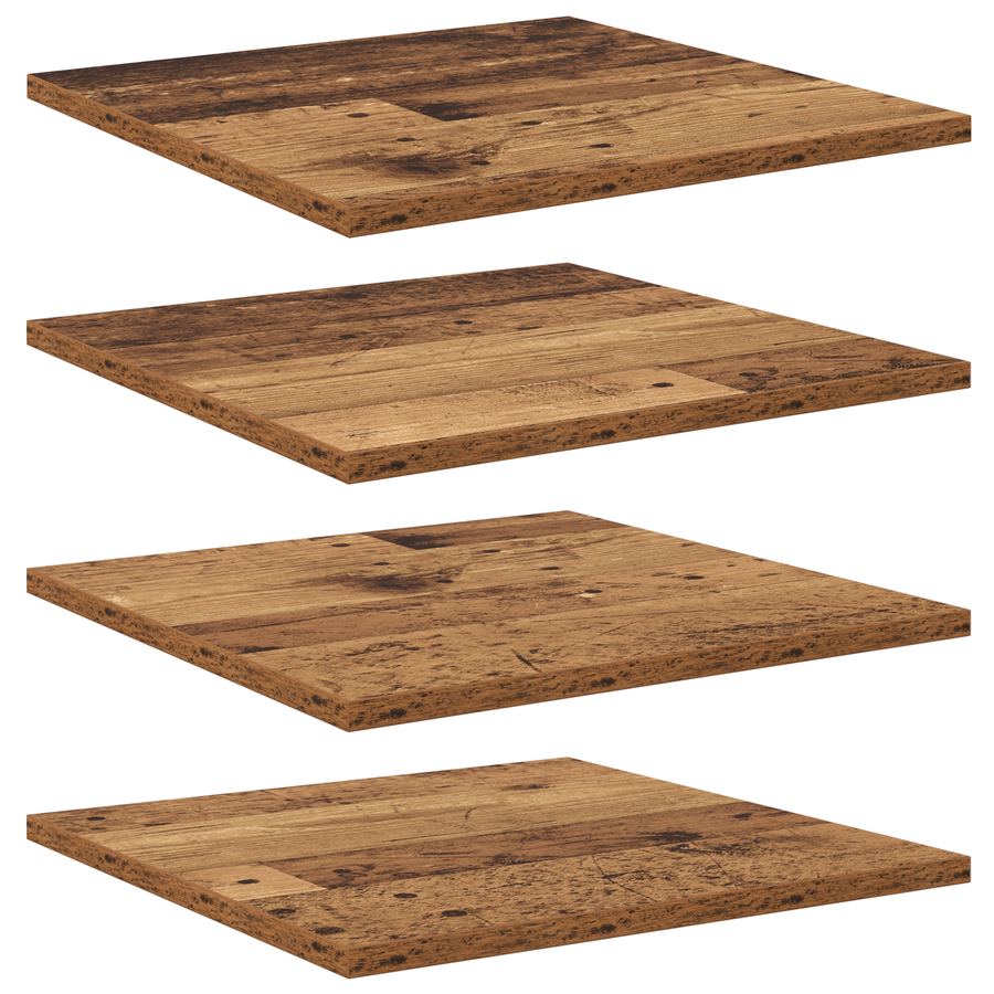 Wandplanken Oud hout Hout 40 x 40 x 1.5 cm Rustieke Plank