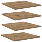 Wandplank massief eikenhout 40x40x1.5 cm bruin