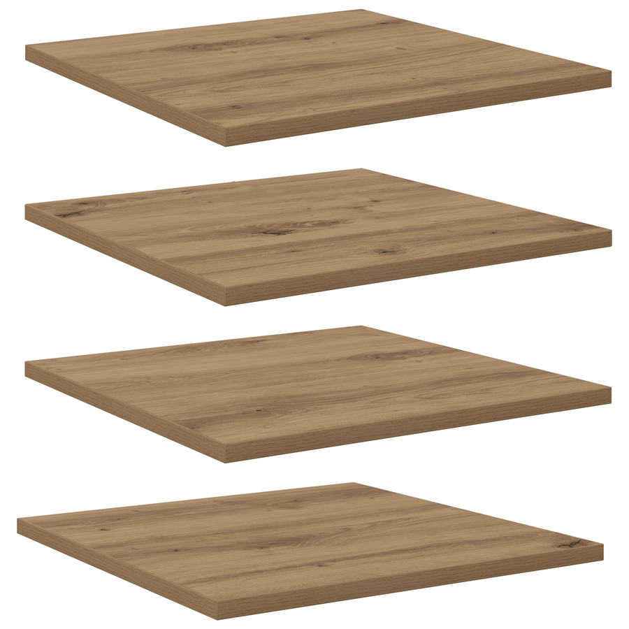 Wandplanken Massief Eiken Hout 40 x 40 x 1.5 cm Wandplanken