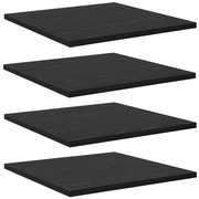 Bookshelf Board 4 pcs Black 40 x 40 x 1.5 cm Engineered Wood
