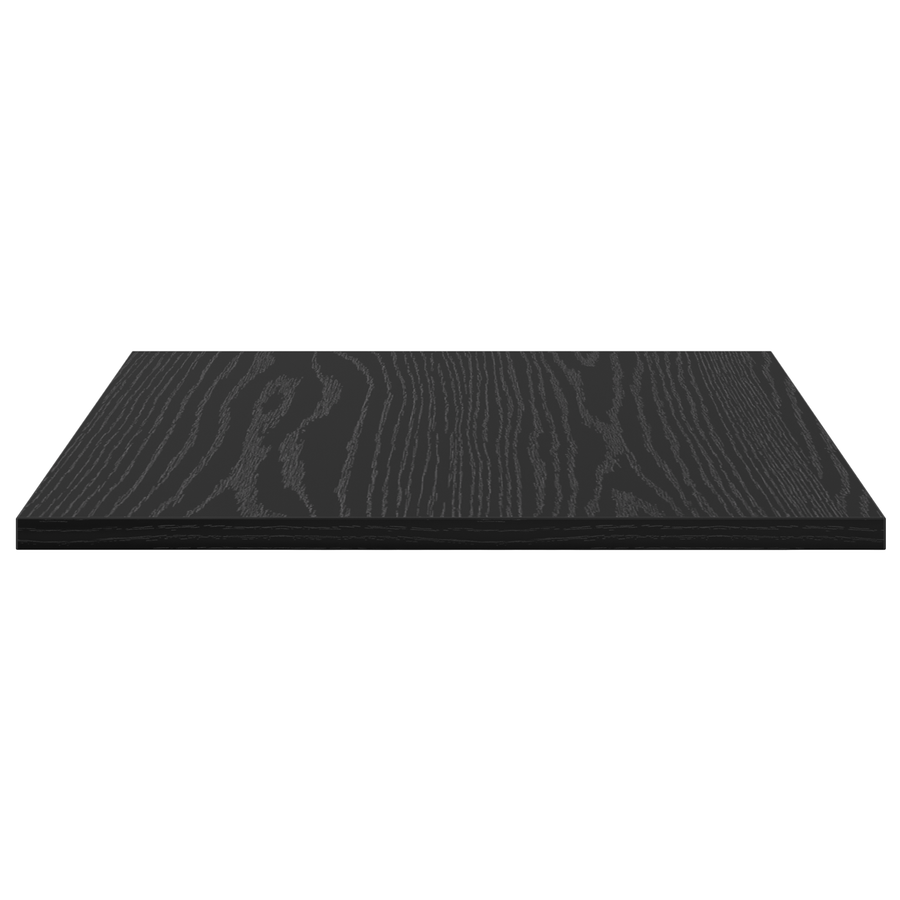 Wandplanken Zwart Eiken Hout 40 x 40 x 1.5 cm Stapelbaar