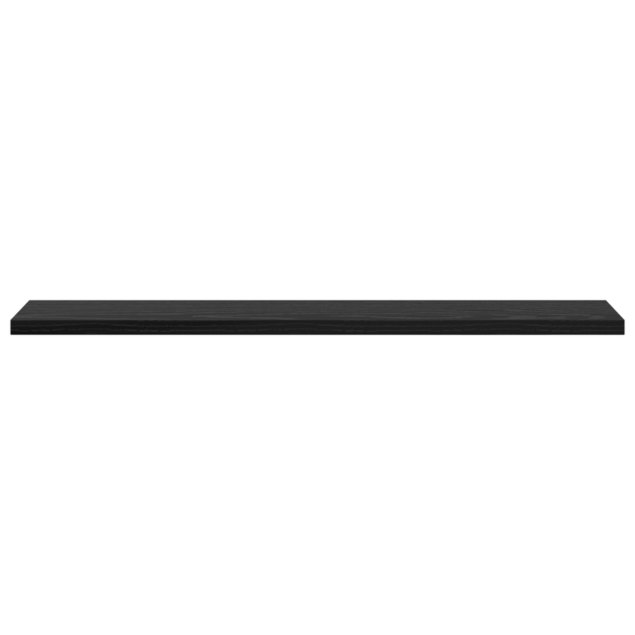 Wandplanken Zwart eiken Bewerkt hout 60 x 10 x 1.5 cm Muurmontage