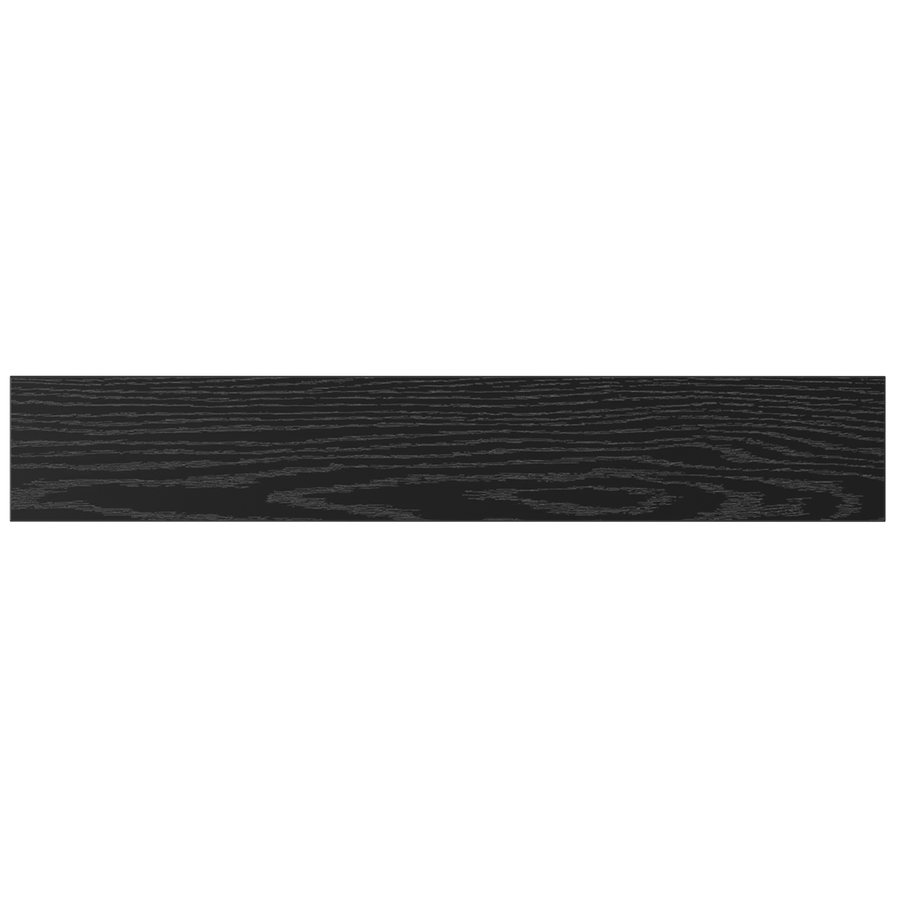 Wandplanken Zwart eiken Bewerkt hout 60 x 10 x 1.5 cm Muurmontage