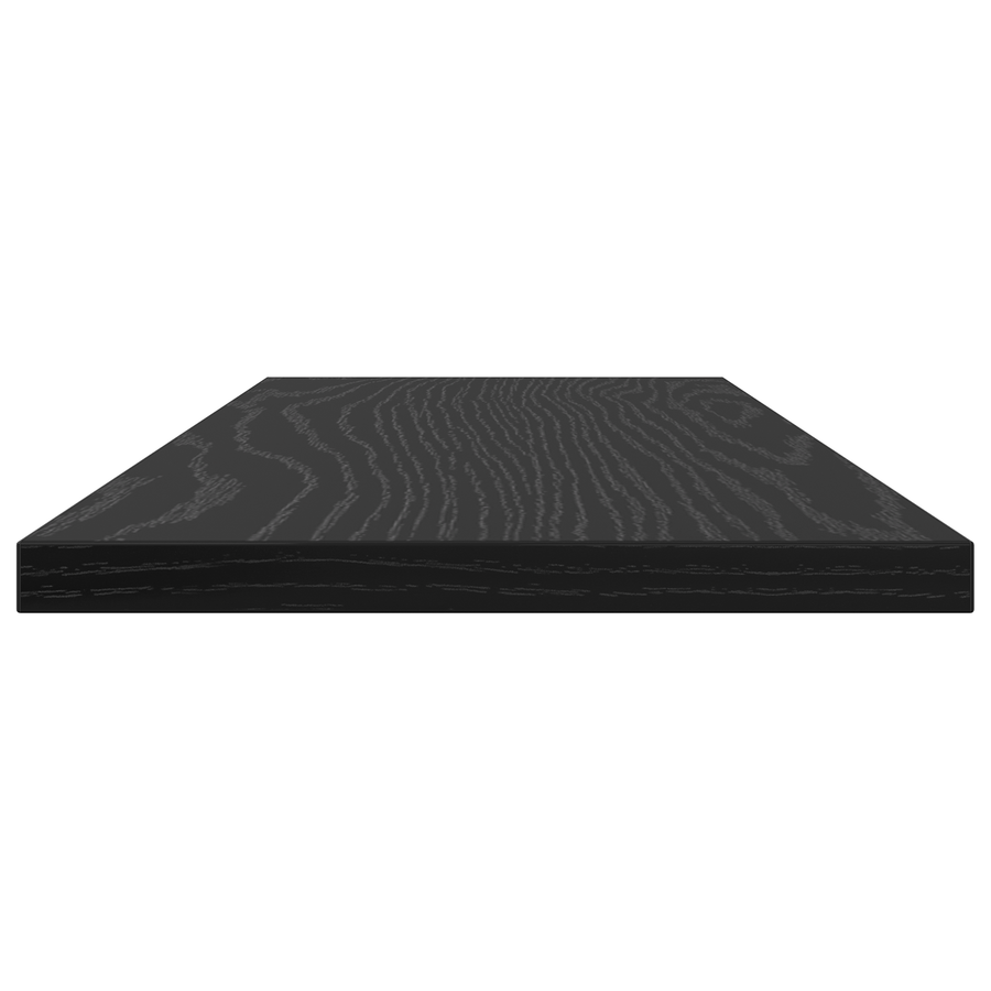 Wandplanken Zwart eiken Bewerkt hout 60 x 20 x 1.5 cm Eenvoudig