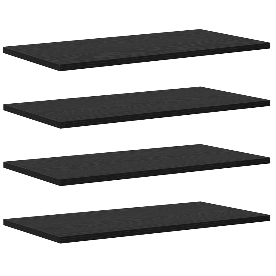 Wandplanken Zwart Eiken MDF 60 x 30 x 1.5 cm Rechthoekig