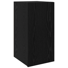 TV Meubel met plank Anders met opslag met de deur Zwart eiken Bewerkt hout