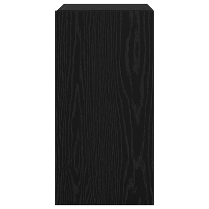 TV Meubel met plank Anders met opslag met de deur Zwart eiken Bewerkt hout