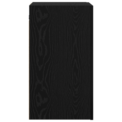 TV Meubel met plank Anders met opslag met de deur Zwart eiken Bewerkt hout
