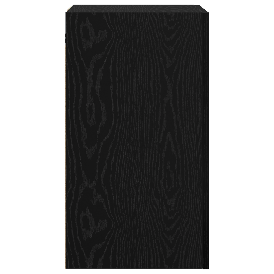TV Meubel met plank Anders met opslag met de deur 2 pcs Zwart eiken Bewerkt hout