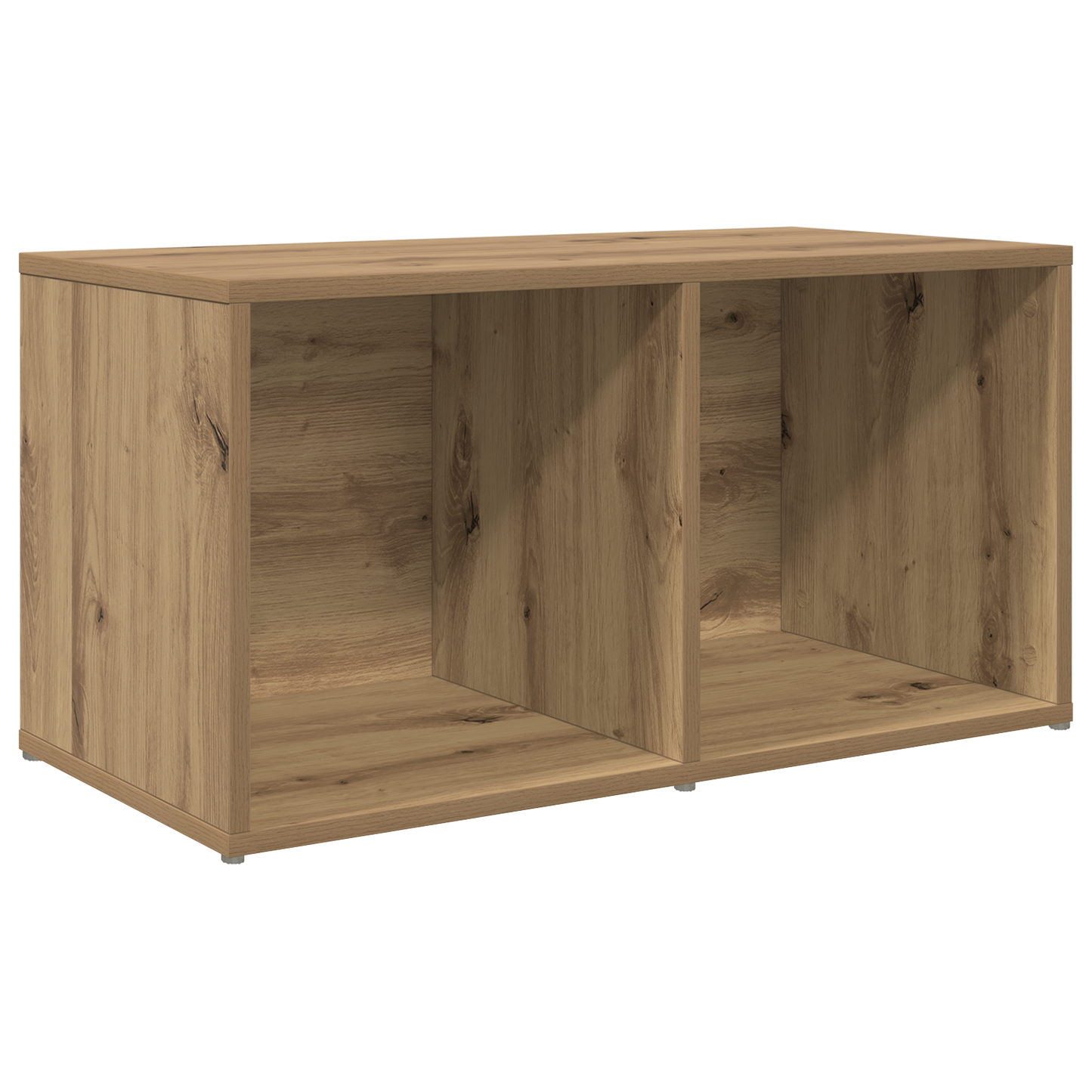 TV-kast met opslag artisanaal eikenkleurig Bewerkt hout