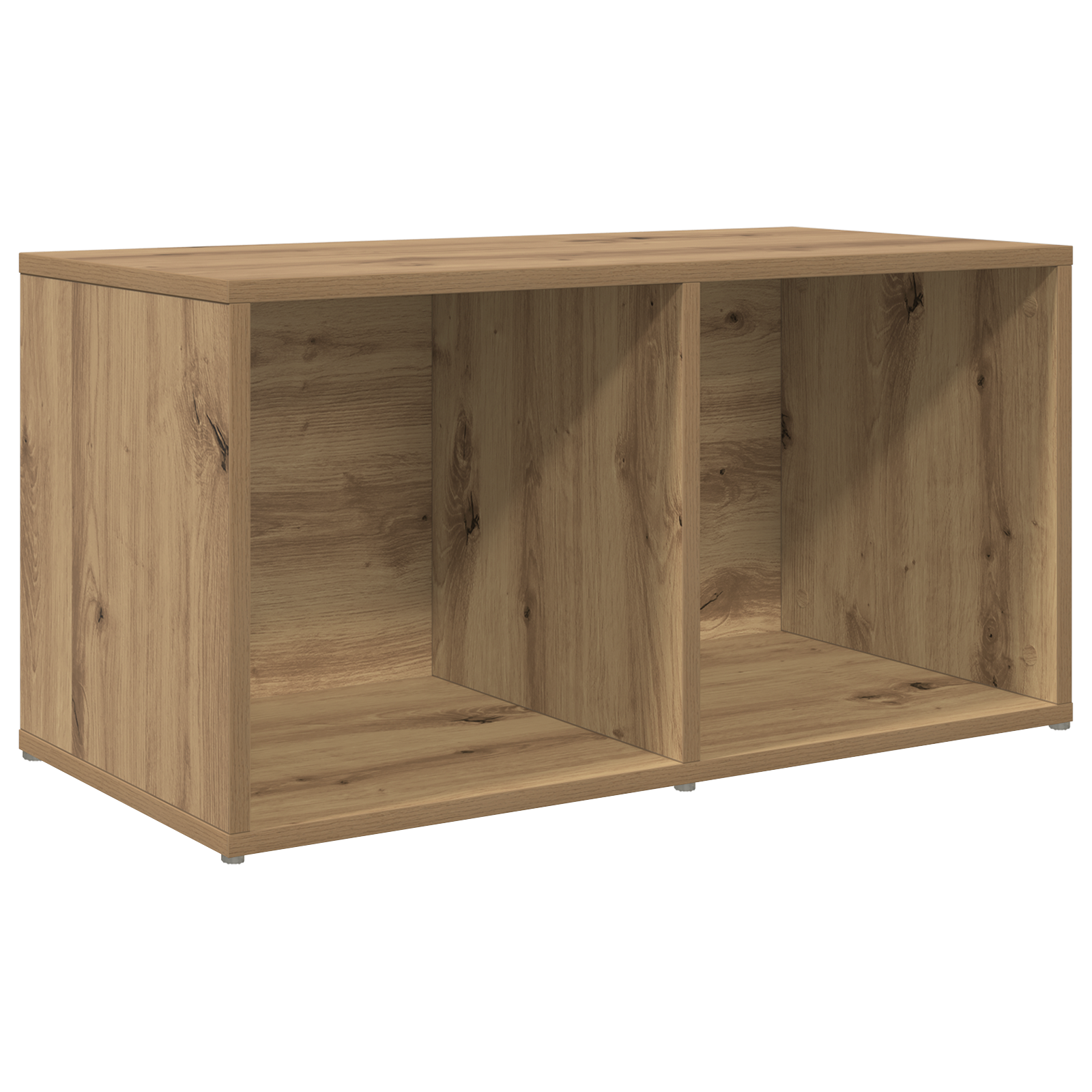 TV-kast met opslag artisanaal eikenkleurig Bewerkt hout