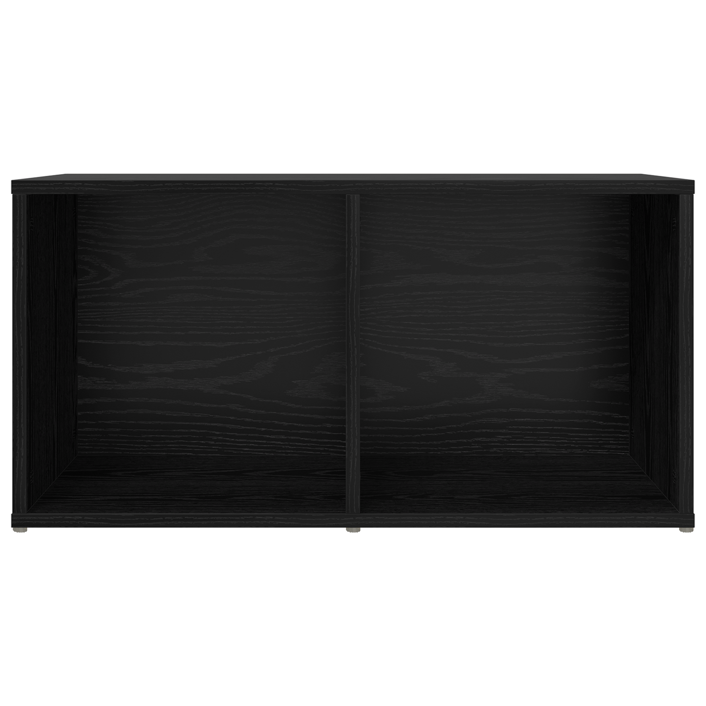 TV-kast met opslag Zwart eiken Bewerkt hout