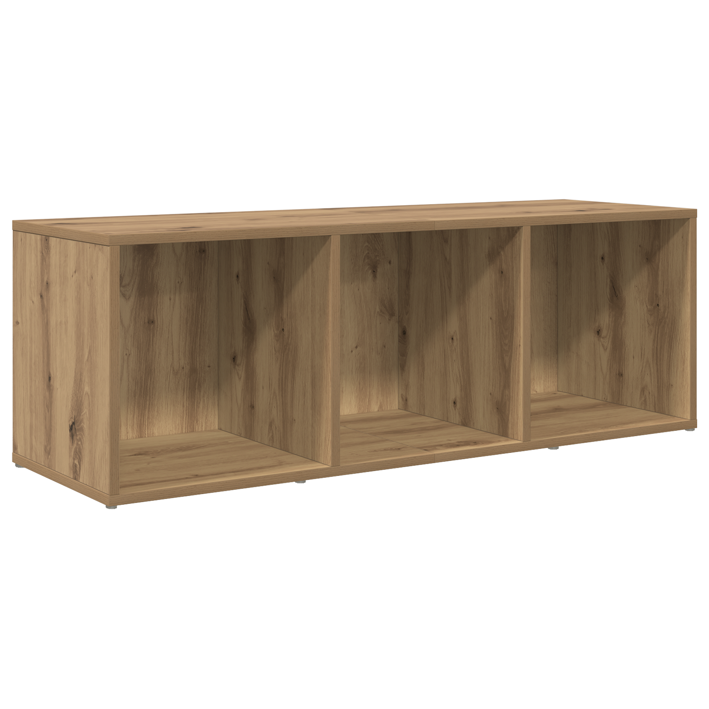 TV-kast met opslag artisanaal eikenkleurig Bewerkt hout