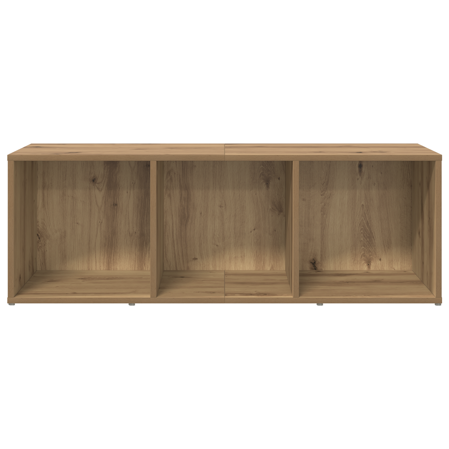 TV-kast met opslag artisanaal eikenkleurig Bewerkt hout