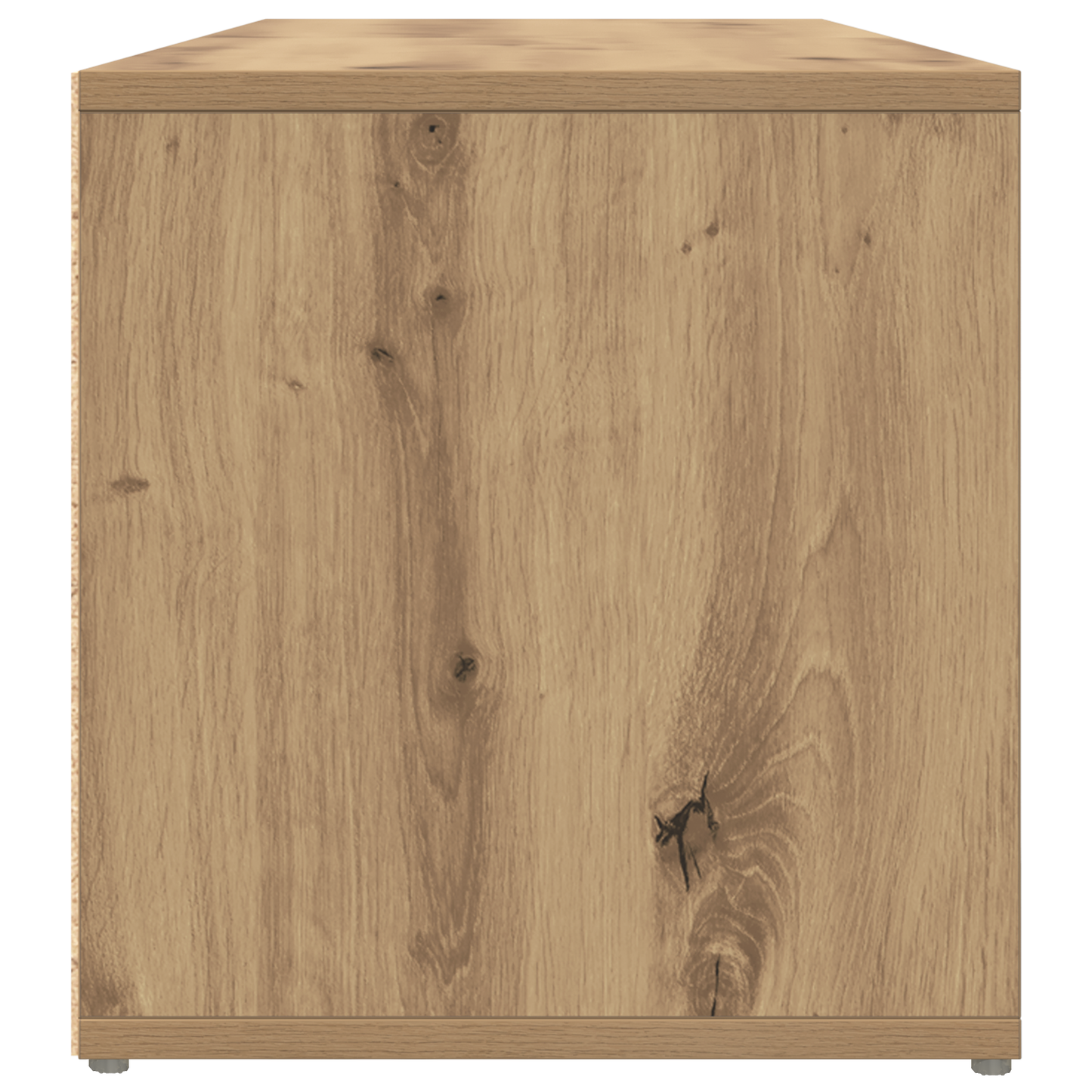 TV-kast met opslag artisanaal eikenkleurig Bewerkt hout