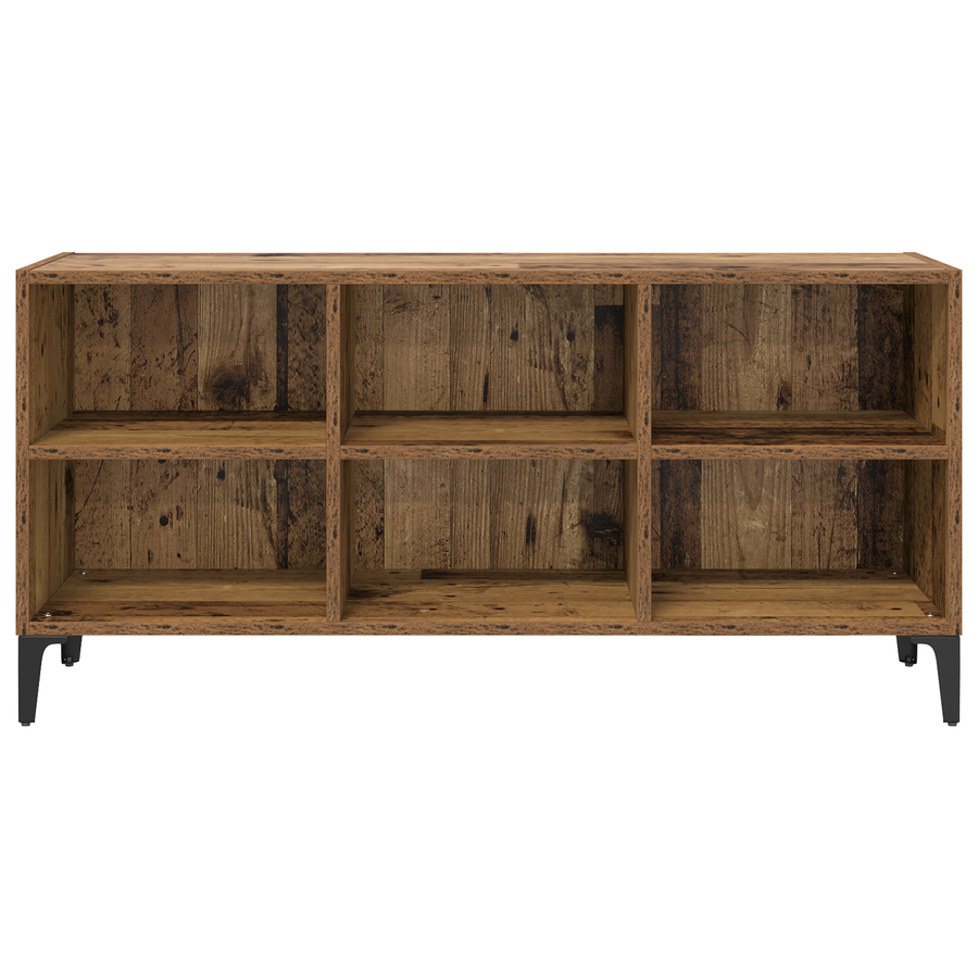 Oude Houten TV Stand Oude Hout Gefabriceerd hout, Metaal