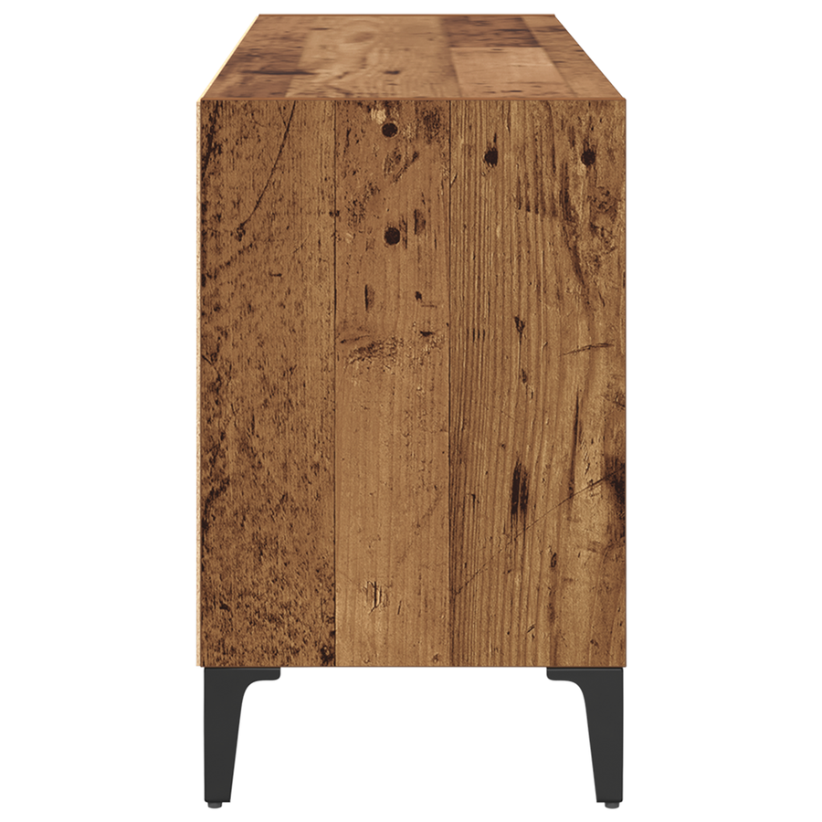 Oude Houten TV Stand Oude Hout Gefabriceerd hout, Metaal