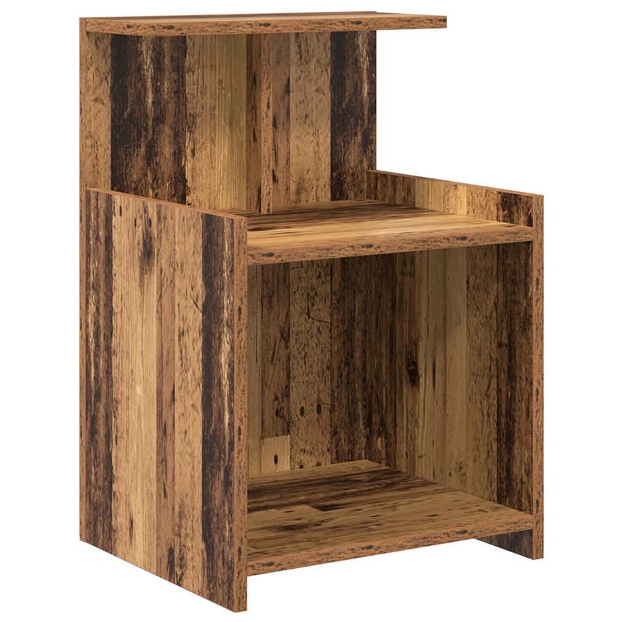 Bedkasten 2 stuks Oude Hout 40x35x60 cm Bewerkt Hout