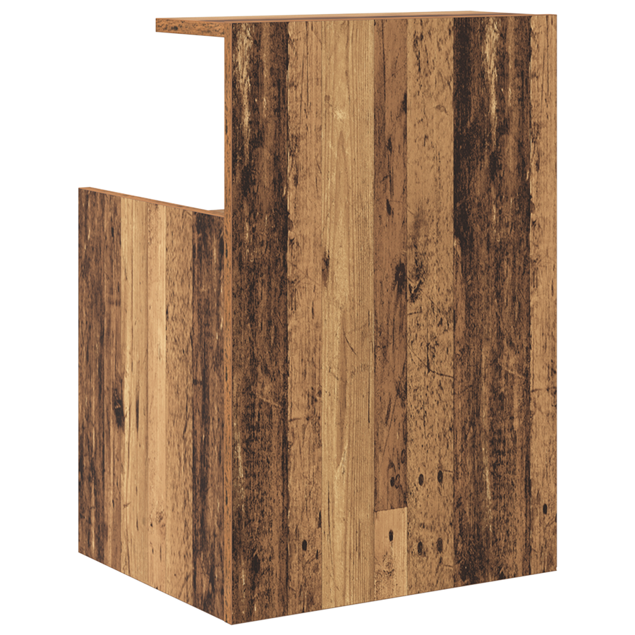 Bedkasten 2 stuks Oude Hout 40x35x60 cm Bewerkt Hout