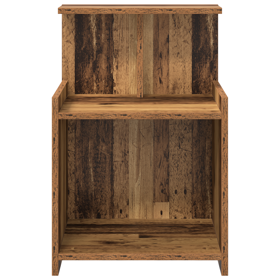 Bedkasten 2 stuks Oude Hout 40x35x60 cm Bewerkt Hout