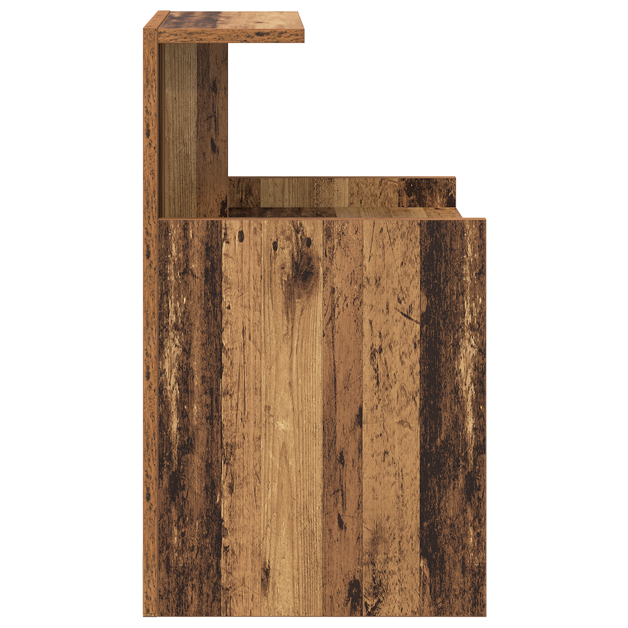 Bedkasten 2 stuks Oude Hout 40x35x60 cm Bewerkt Hout