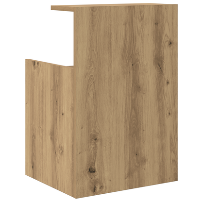 Bedkasten 2 stuks Ambachtelijk Eiken 40x35x60 cm Bewerkt Hout